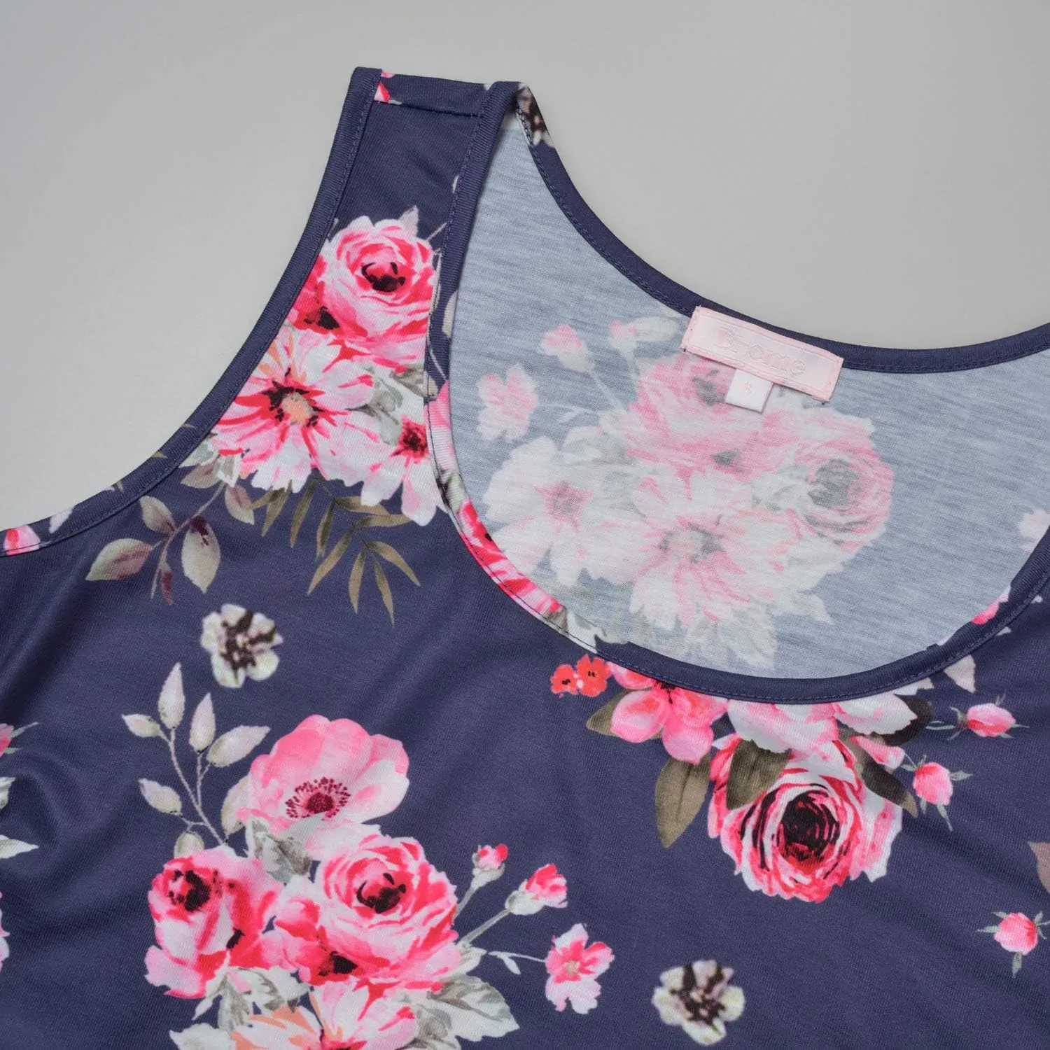 Maternity Tank Dress Ruched Sleeveless Mama Dress Pregnancy Baby Shower Dress