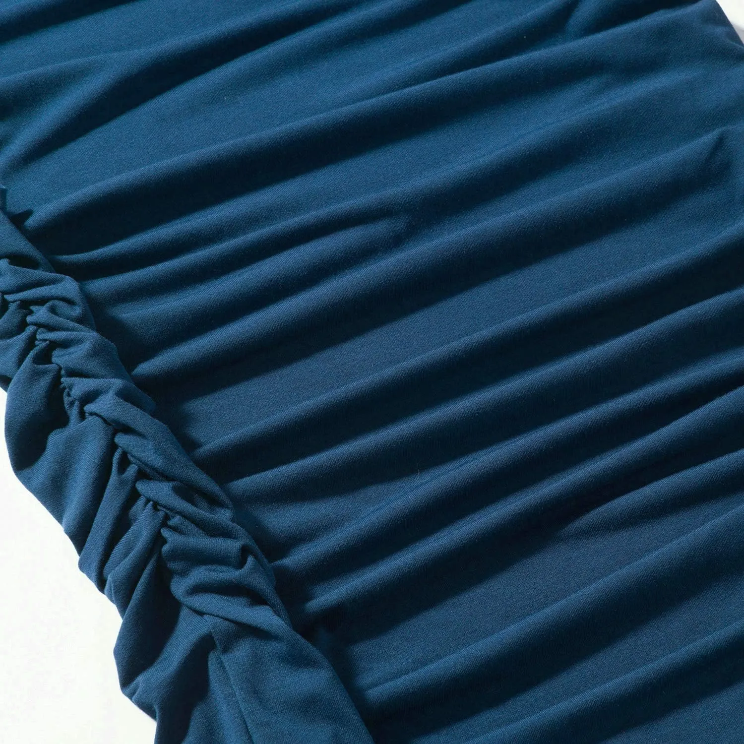 Maternity Tank Dress Ruched Sleeveless Mama Dress Pregnancy Baby Shower Dress