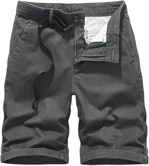 Mens 2024 Cargo Shorts Summer Fashion Solid Combat High Waisted Street Hipster Pants Tactical Versatile Jogger Hiking Shorts