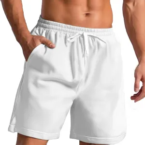 Men's Business Shorts Fashion Elastic Waist Drawstring Loose Fit Breathable Versatile Casaul Pants 2025 Summer Shorts