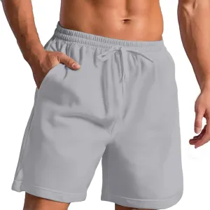 Men's Business Shorts Fashion Elastic Waist Drawstring Loose Fit Breathable Versatile Casaul Pants 2025 Summer Shorts
