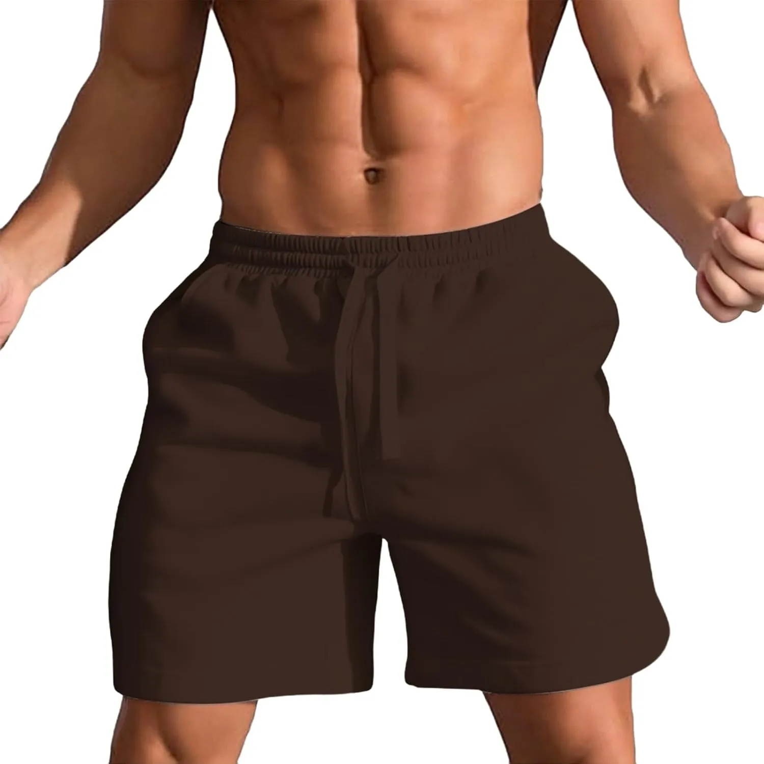 Men's Business Shorts Fashion Elastic Waist Drawstring Loose Fit Breathable Versatile Casaul Pants 2025 Summer Shorts