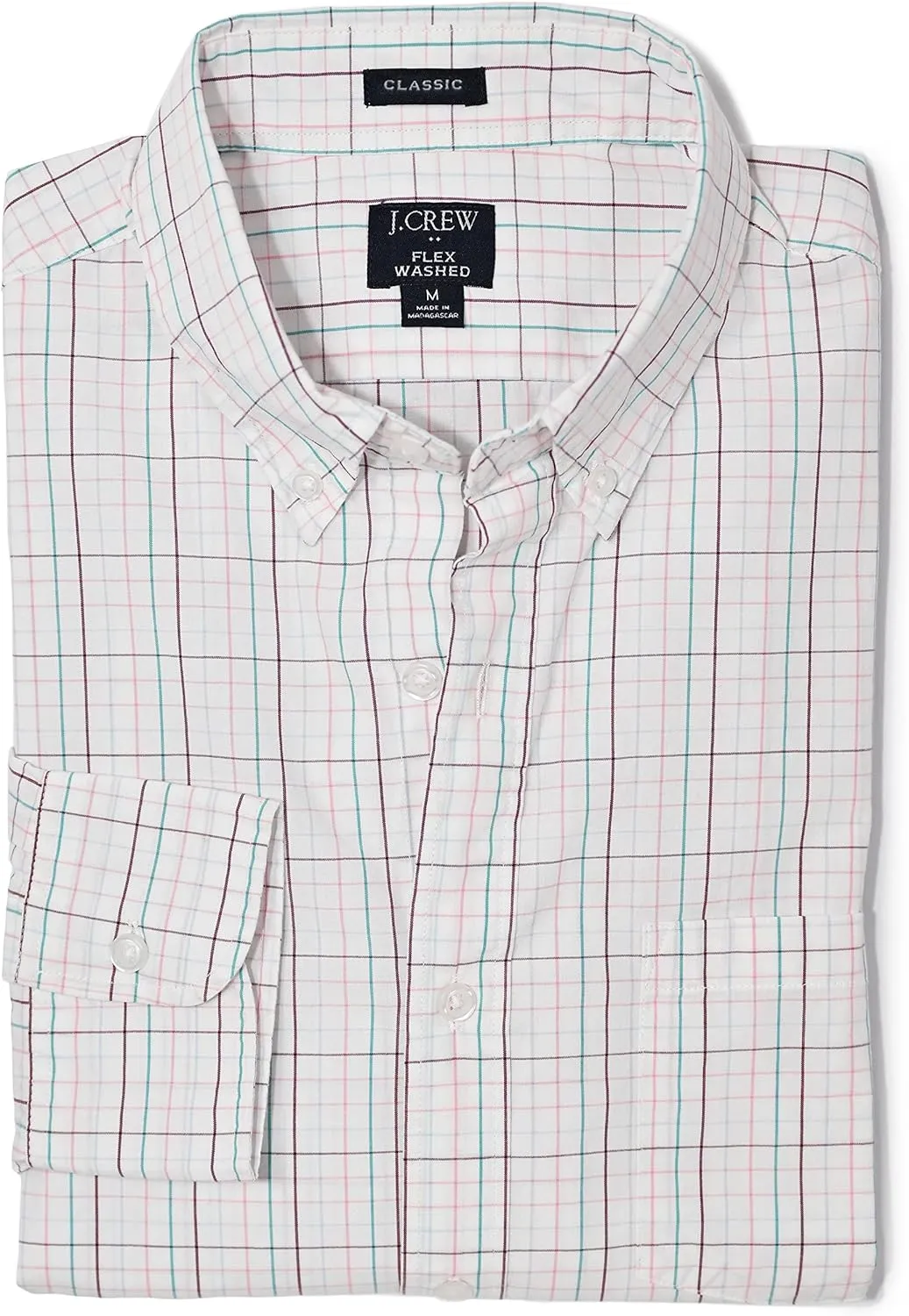 Men's Classic Fit Long Sleeve Flex Casual Shirt