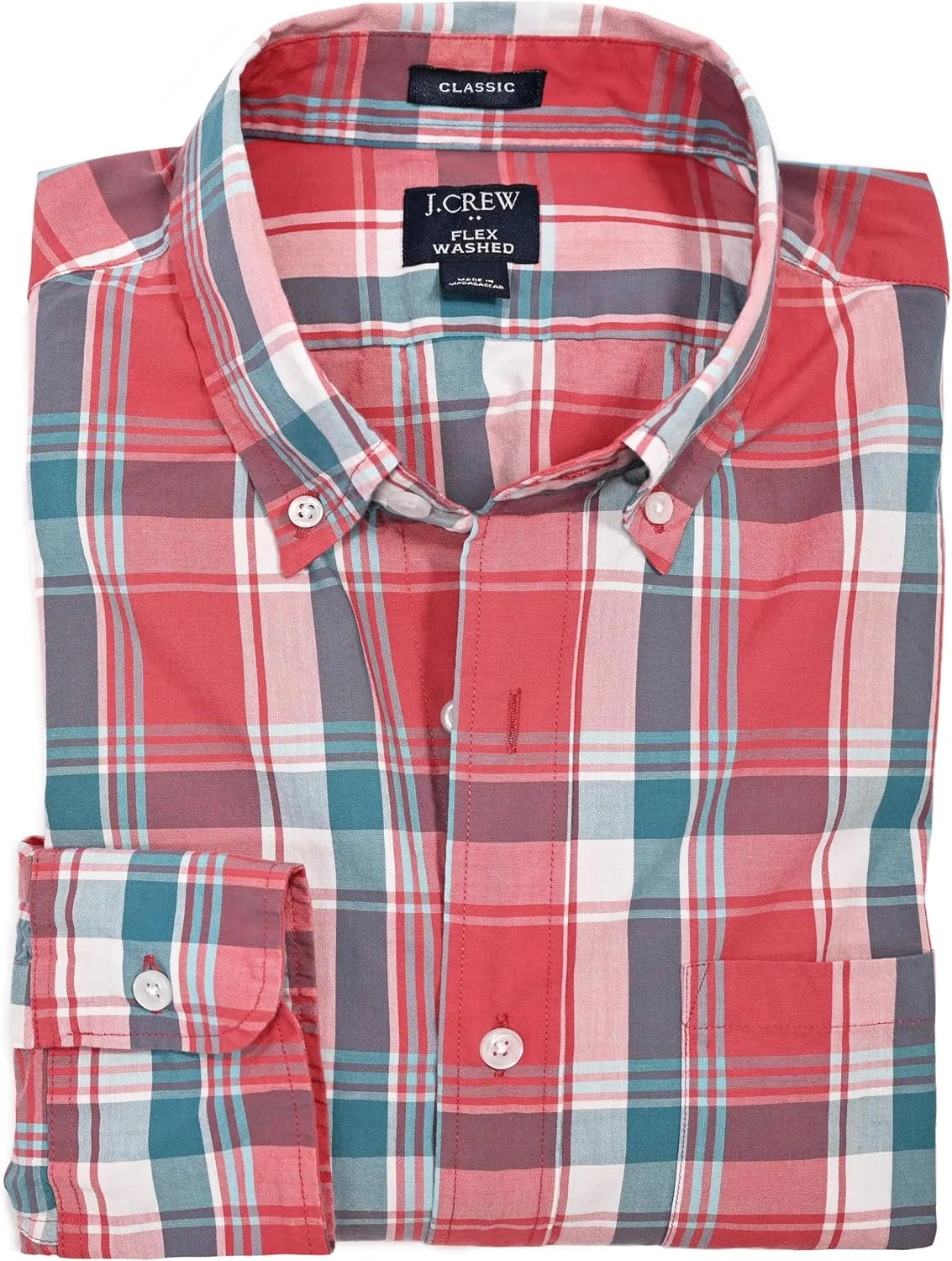 Men's Classic Fit Long Sleeve Flex Casual Shirt