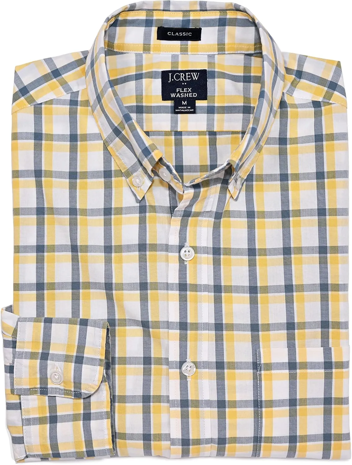 Men's Classic Fit Long Sleeve Flex Casual Shirt