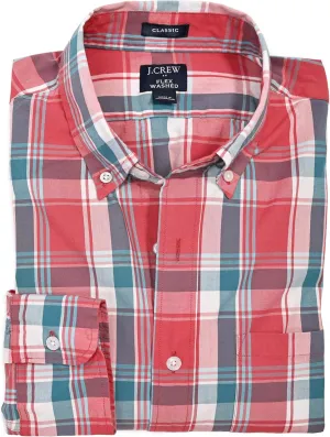 Men's Classic Fit Long Sleeve Flex Casual Shirt