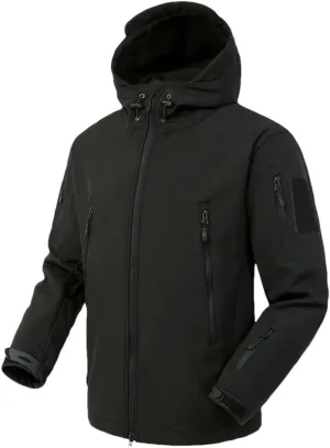 Men's Hooded Outdoor Jacket Solid Color Casual Loose Simple Warm Hooded Jacket