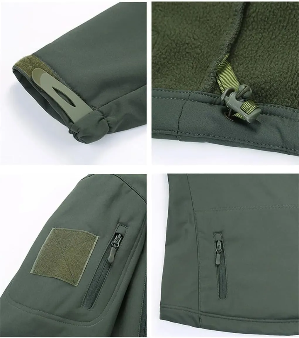Men's Hooded Outdoor Jacket Solid Color Casual Loose Simple Warm Hooded Jacket