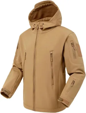 Men's Hooded Outdoor Jacket Solid Color Casual Loose Simple Warm Hooded Jacket