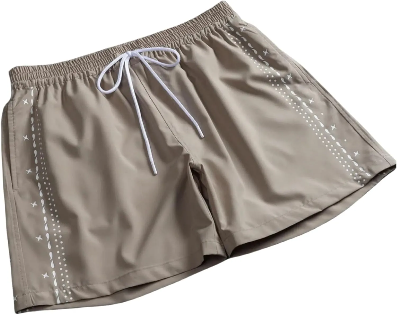 Men's Sport Shorts,Breathable Cool Training Shorts, Quick-Dry Running Fitness Shorts,Side Print Comfortable Versatile