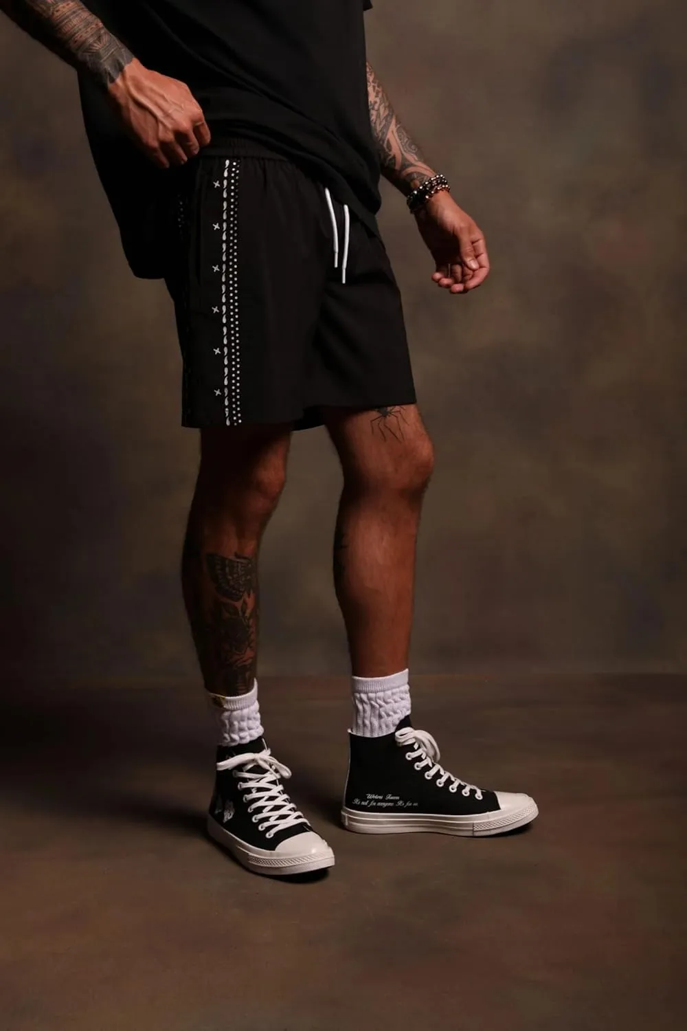Men's Sport Shorts,Breathable Cool Training Shorts, Quick-Dry Running Fitness Shorts,Side Print Comfortable Versatile