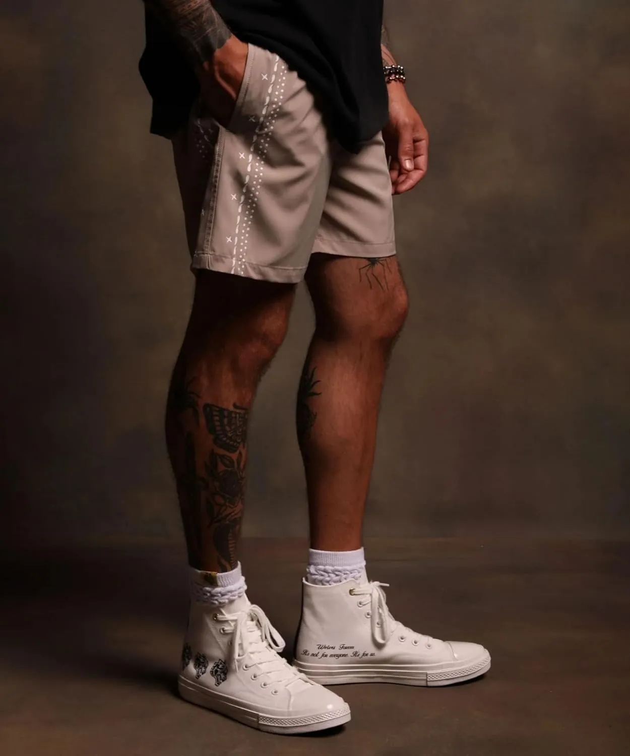 Men's Sport Shorts,Breathable Cool Training Shorts, Quick-Dry Running Fitness Shorts,Side Print Comfortable Versatile