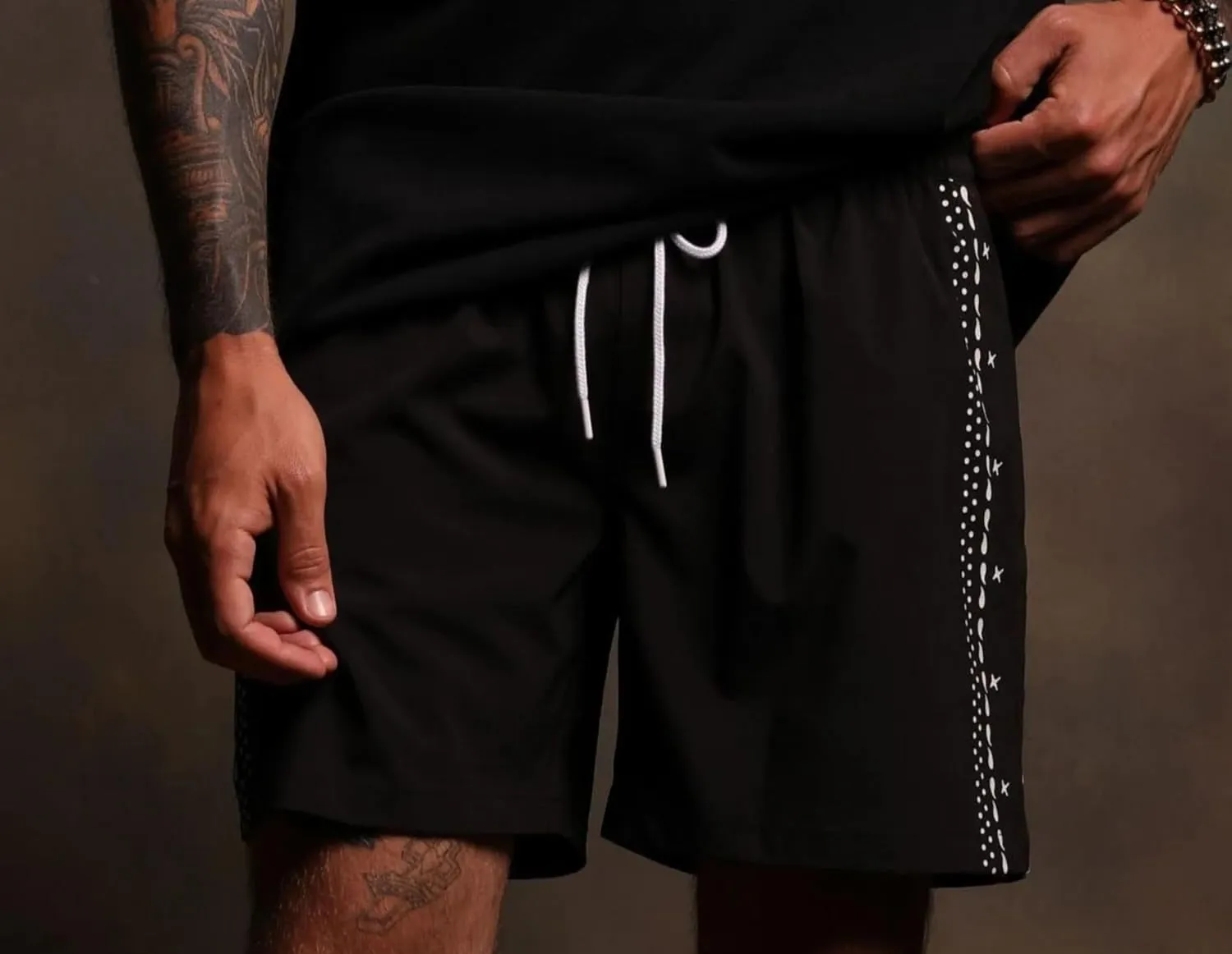 Men's Sport Shorts,Breathable Cool Training Shorts, Quick-Dry Running Fitness Shorts,Side Print Comfortable Versatile