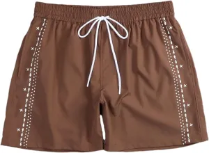 Men's Sport Shorts,Breathable Cool Training Shorts, Quick-Dry Running Fitness Shorts,Side Print Comfortable Versatile