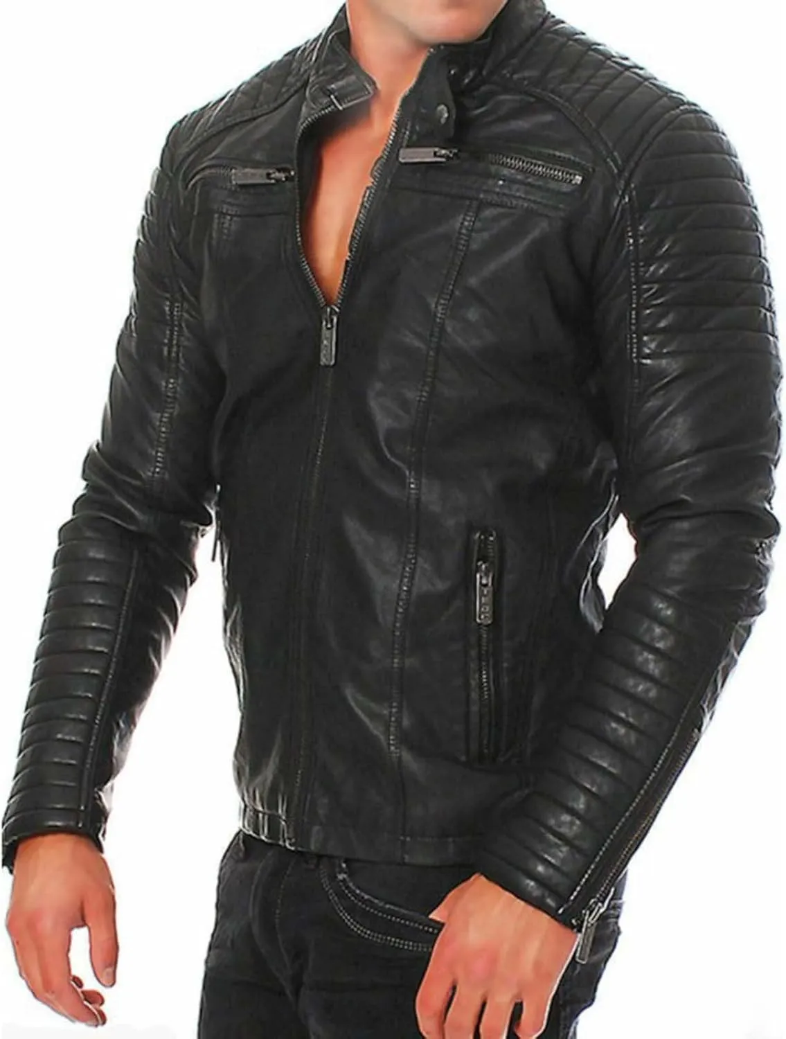 Mens Winter Jacket Casual Solid Coat Simple Sports Zipper Coat Pocket Baseball Clothes Flying Jacket Ski Jacket Men