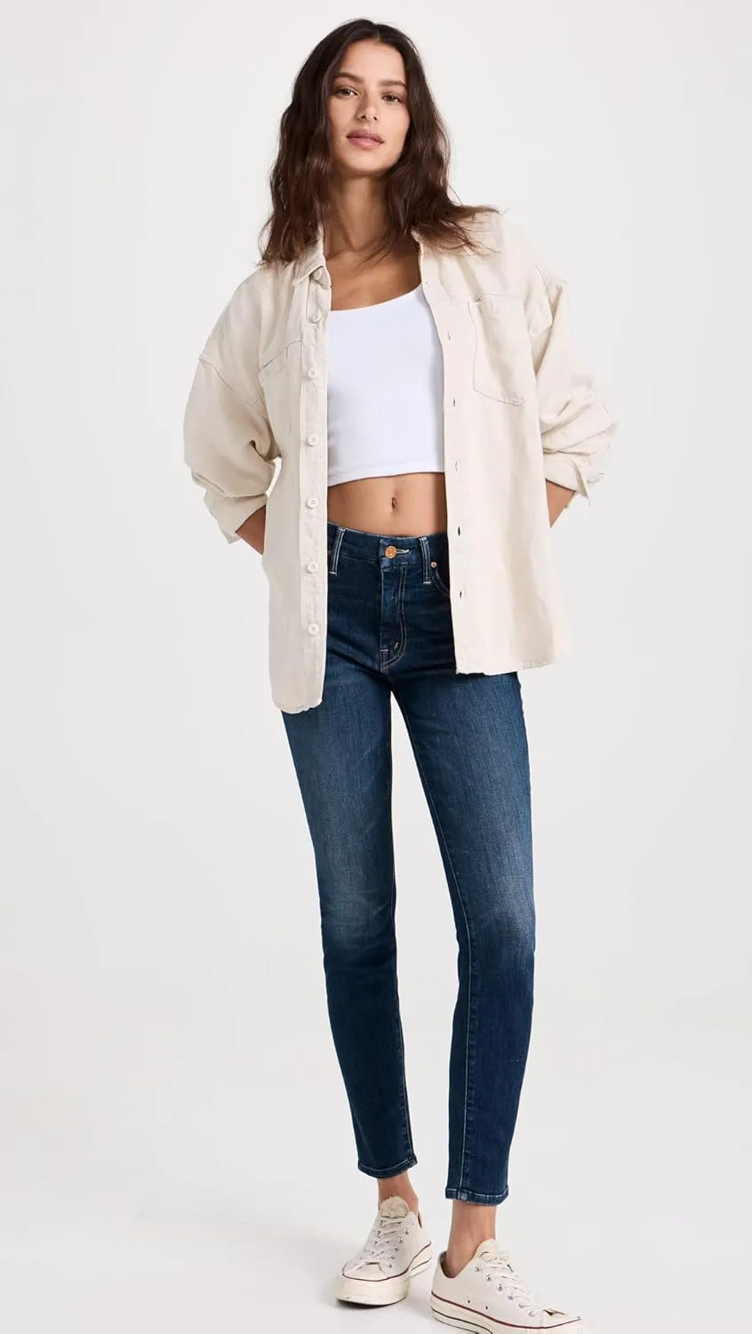 MOTHER Women's High Waisted Looker Jeans