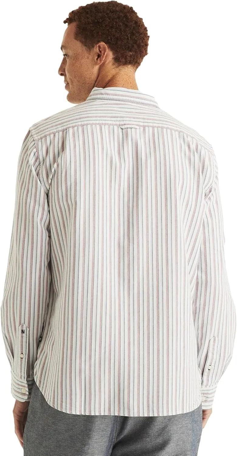 NAUTICA Men's Classic Fit Long Sleeve Button Down Shirt