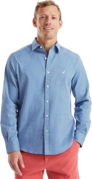 NAUTICA Men's Classic Fit Long Sleeve Button Down Shirt