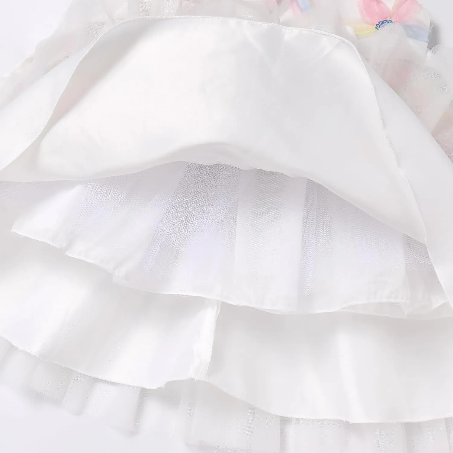 OBEEII Formal Dress Toddler Girls Pageant Dress Flower Girl Dress Wedding Elegant Bowknot Tutu Dress Birthday Communion Gown
