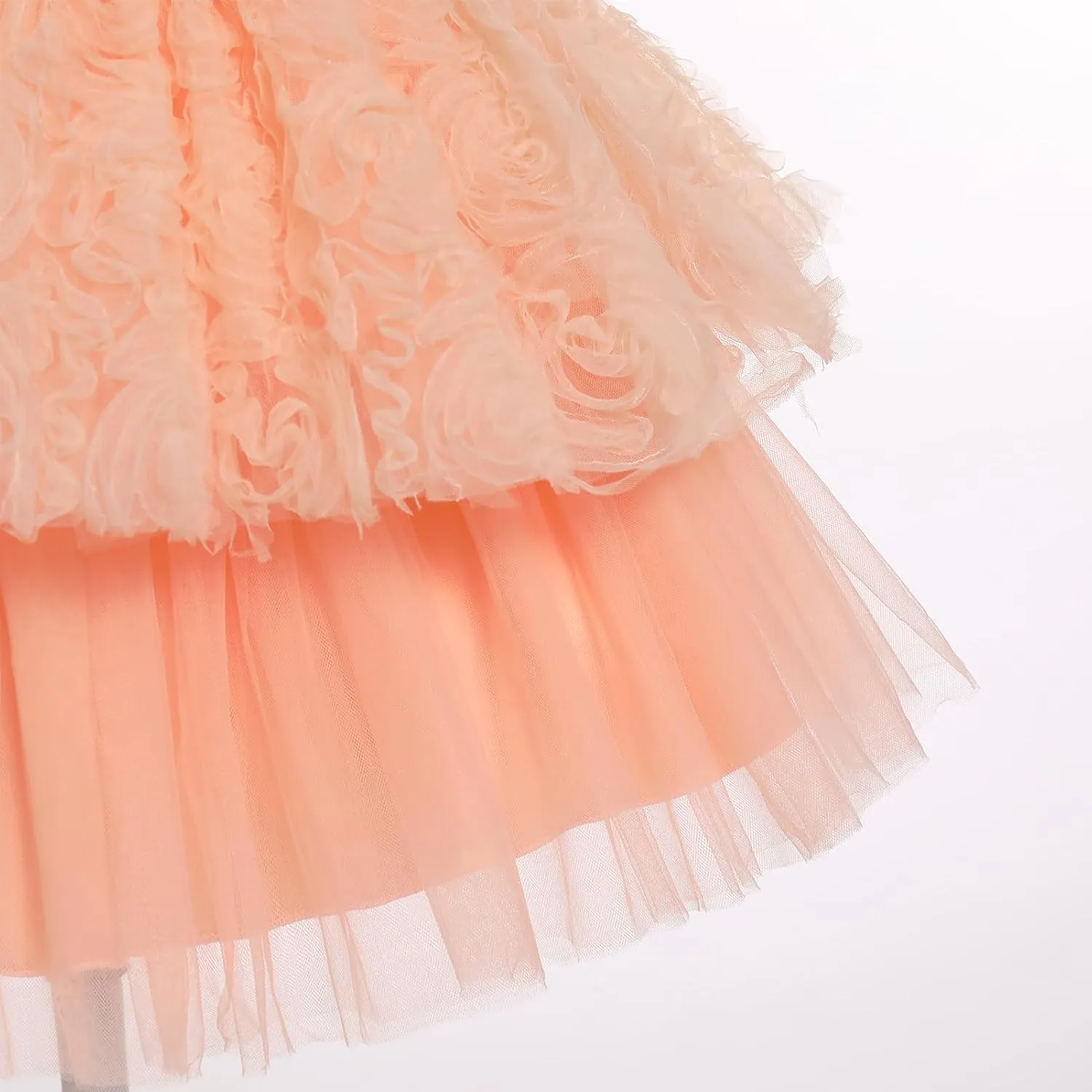 OBEEII Formal Dress Toddler Girls Pageant Dress Flower Girl Dress Wedding Elegant Bowknot Tutu Dress Birthday Communion Gown