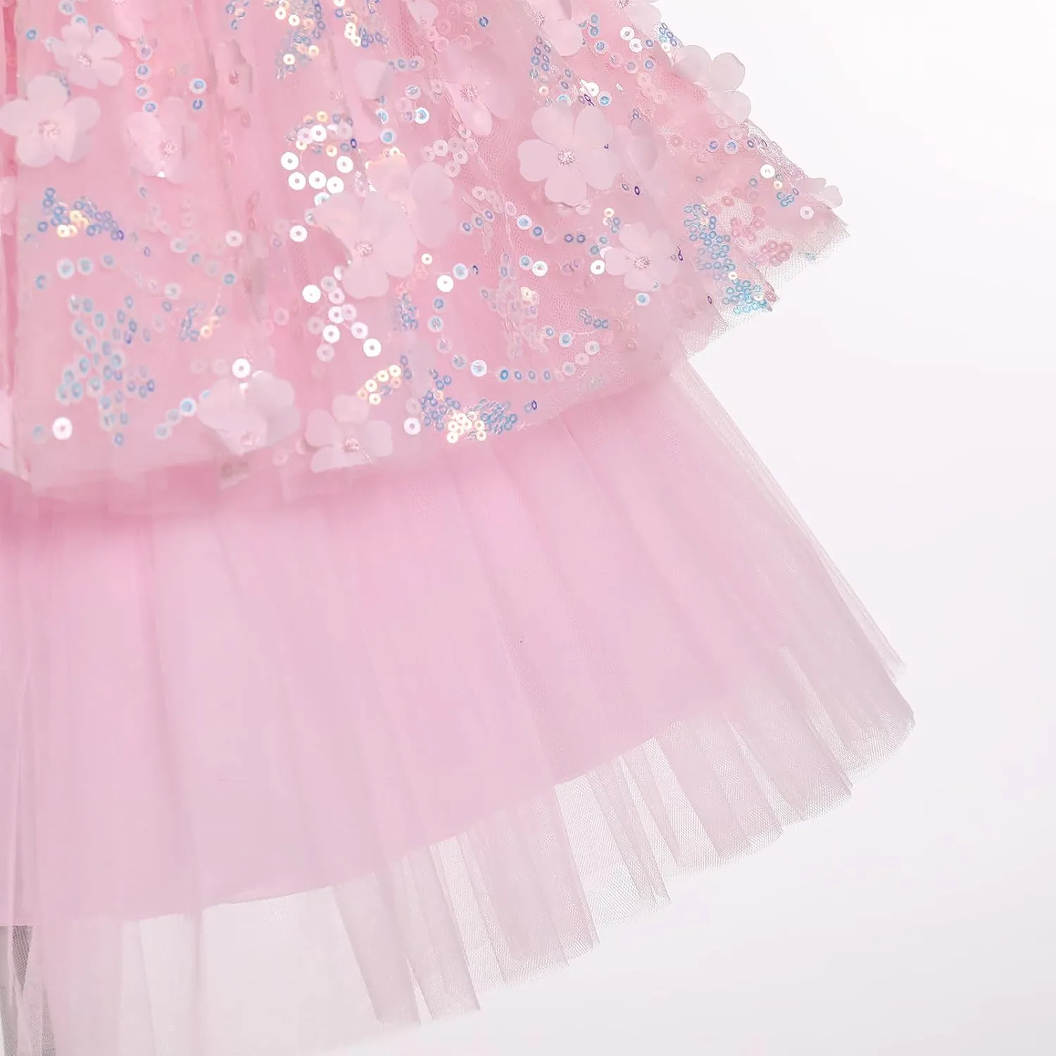 OBEEII Formal Dress Toddler Girls Pageant Dress Flower Girl Dress Wedding Elegant Bowknot Tutu Dress Birthday Communion Gown