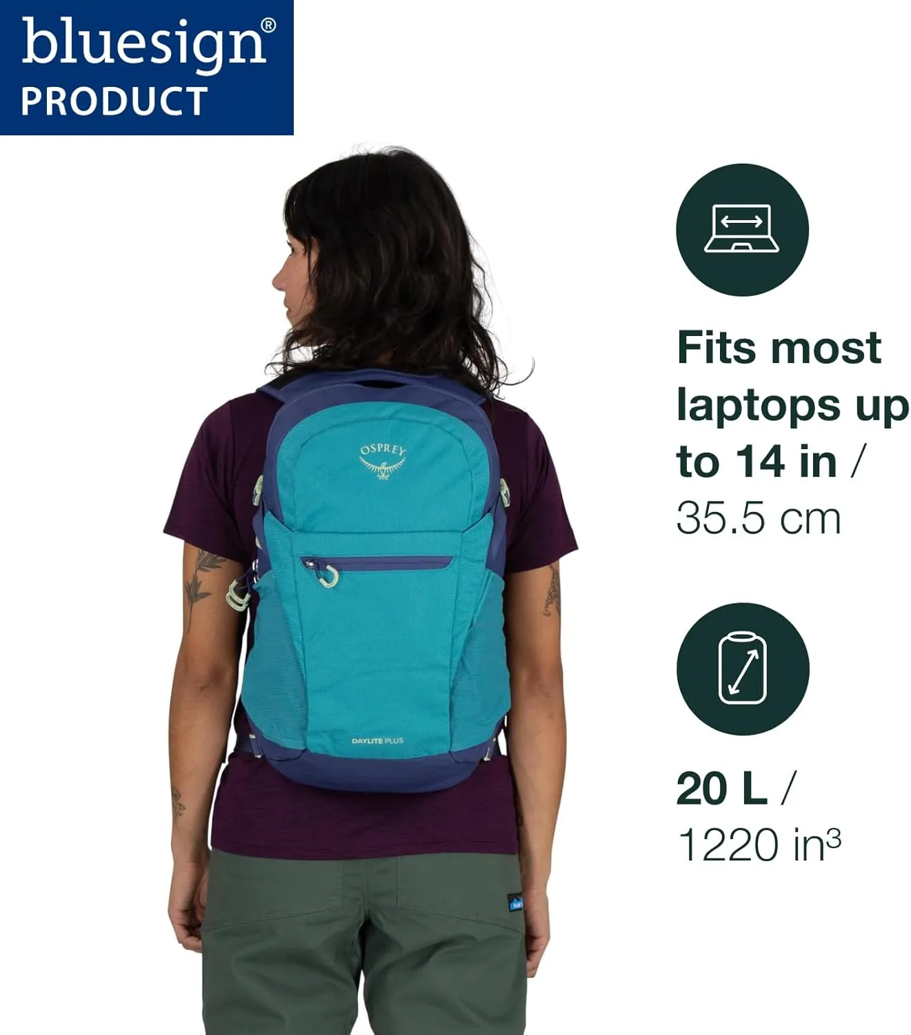 Osprey Daylite Plus Commuter Backpack, Black