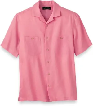 Paul Fredrick Men's Classic Fit Linen Solid Casual Shirt