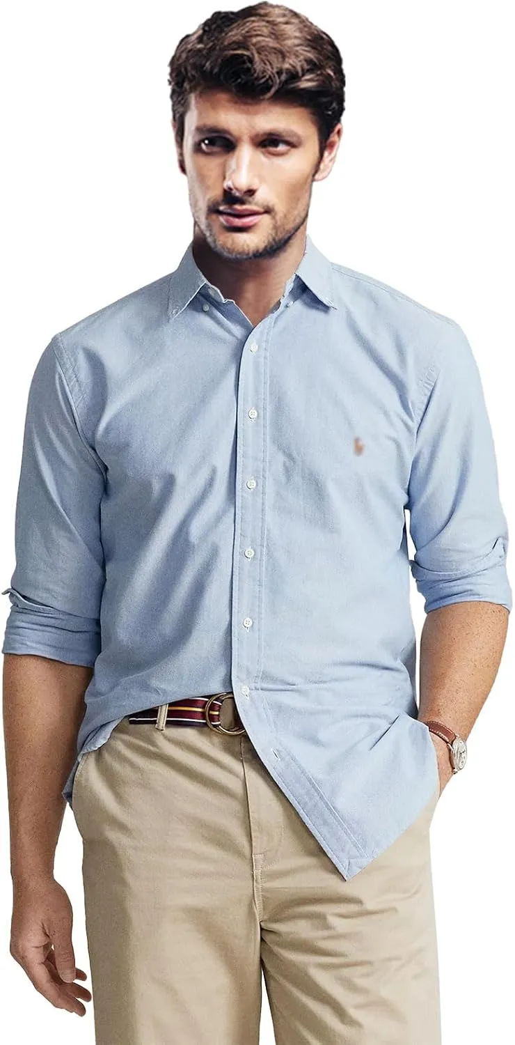 Polo Men's Long Sleeve Classic Oxford Shirt