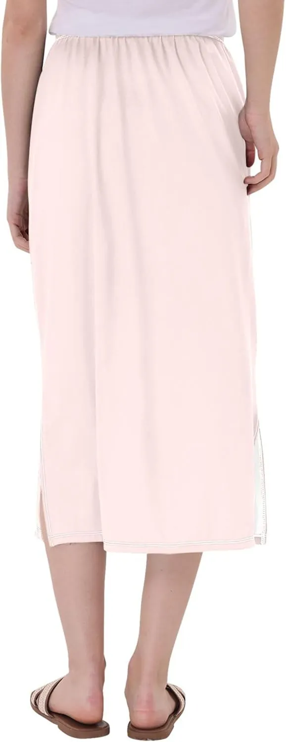 Purple Red Yellow Glitter Side Slit Midi Skirts Women Pencil Straight Skirt Elastic Waist Cute Beach Skirts S