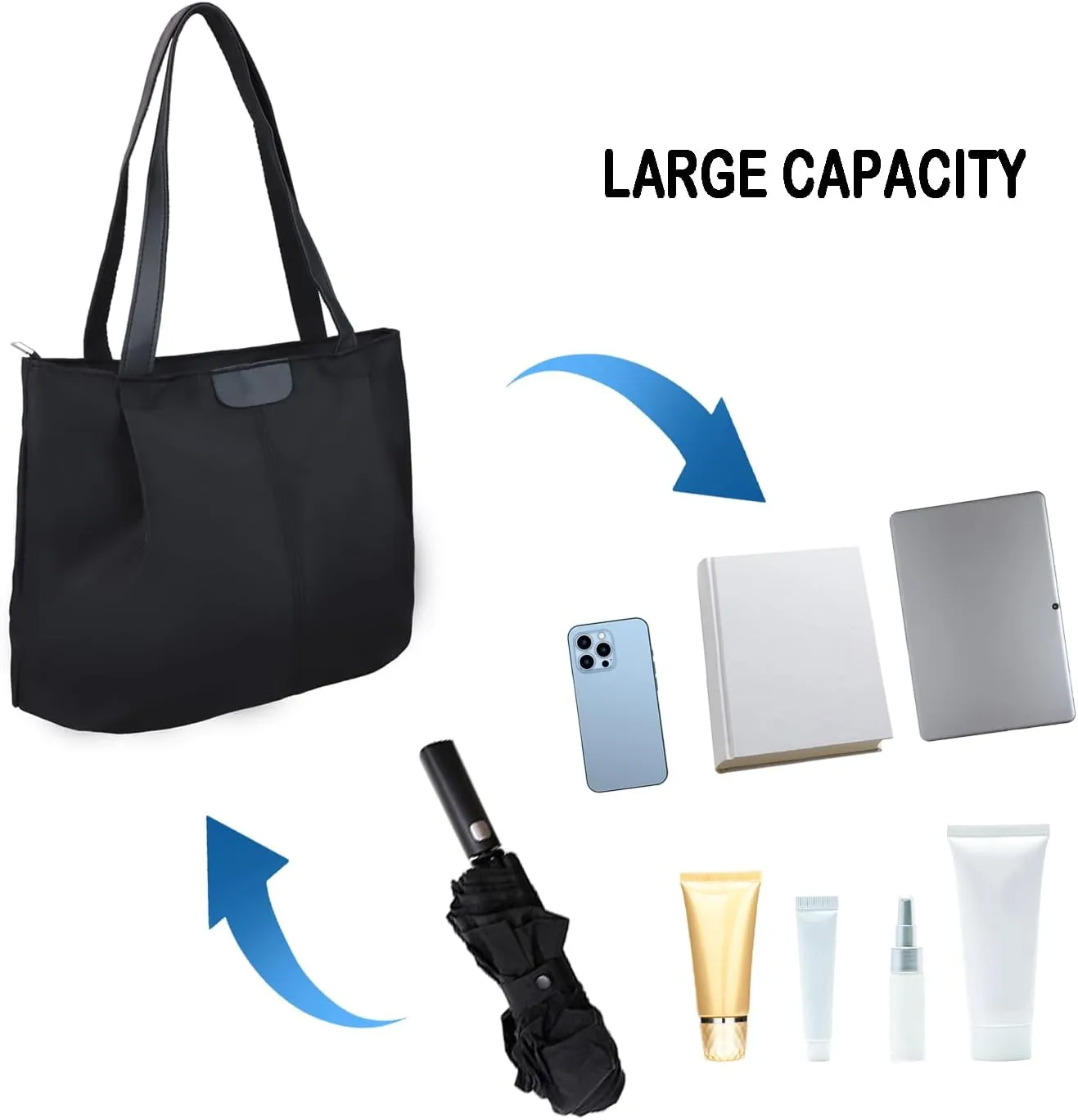 Ramhorn Canvas Tote Handbags Women Daily Casual Shoulder Bag Travel Work Tote Bags
