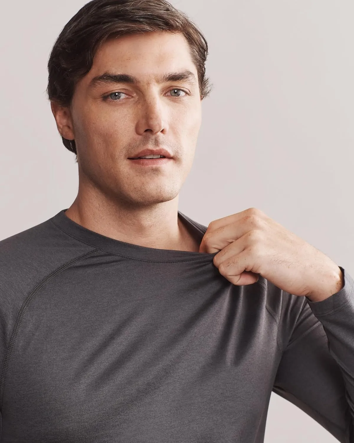 Rhone Atmosphere Long Sleeve Tee - Ultra-Soft Everyday Mens Shirts, Lightweight, Moisture-Wicking, Anti-Odor