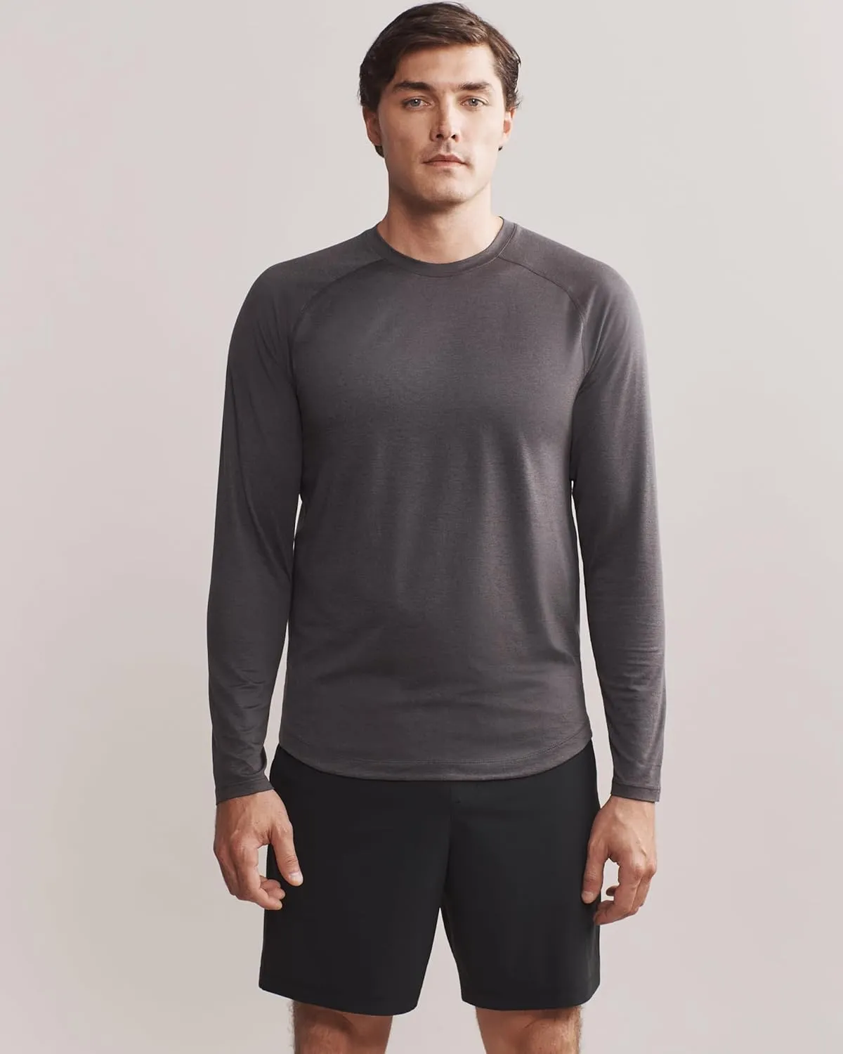 Rhone Atmosphere Long Sleeve Tee - Ultra-Soft Everyday Mens Shirts, Lightweight, Moisture-Wicking, Anti-Odor