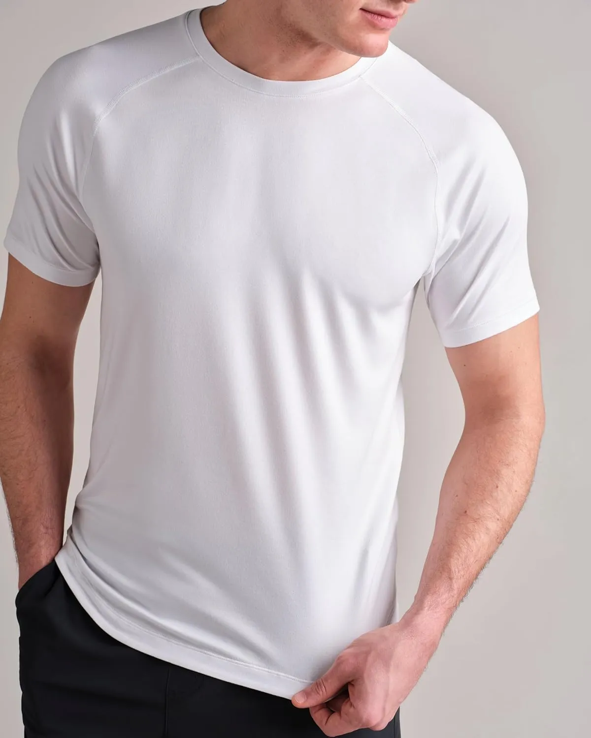 Rhone Atmosphere Tee - Ultra-Soft Everyday Mens Shirts, Lightweight, Moisture-Wicking, Anti-Odor