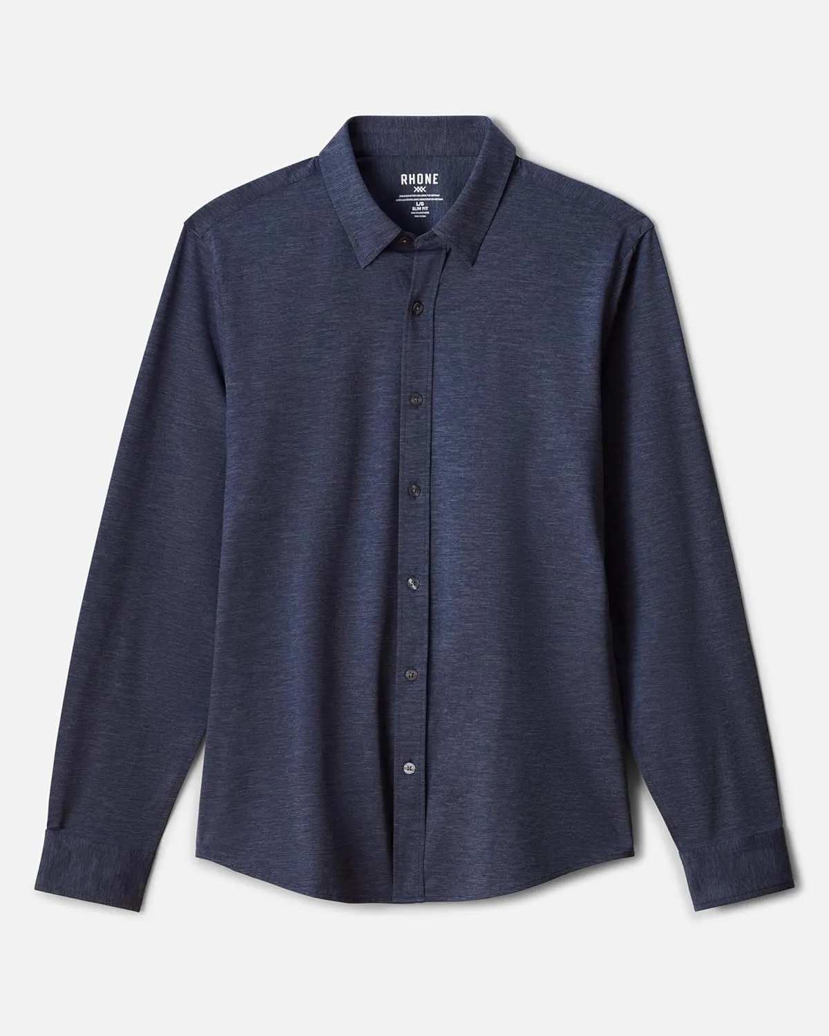 Rhone Men's Commuter Shirt, Performance Dress Shirts for Men, Machine Washable, Wrinkle Resistant, Slim Fit Button Down Shirt