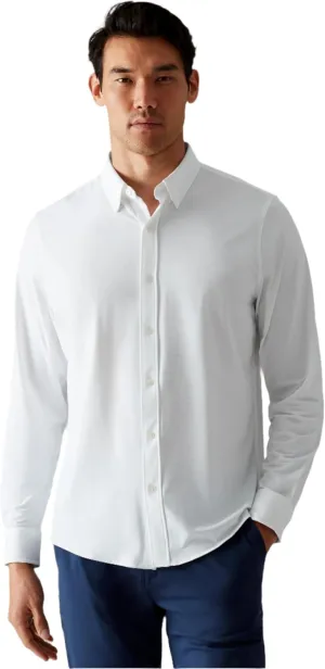 Rhone Men's Commuter Shirt, Performance Dress Shirts for Men, Machine Washable, Wrinkle Resistant, Slim Fit Button Down Shirt