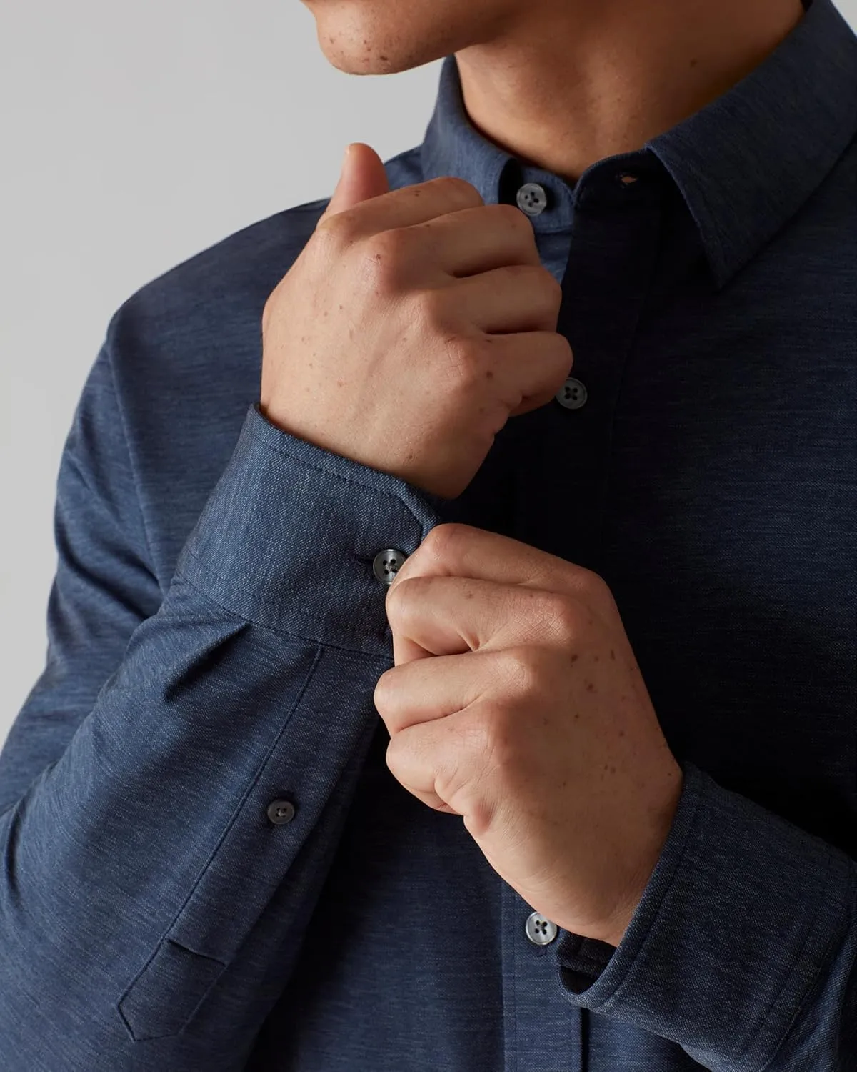 Rhone Men's Commuter Shirt, Performance Dress Shirts for Men, Machine Washable, Wrinkle Resistant, Slim Fit Button Down Shirt