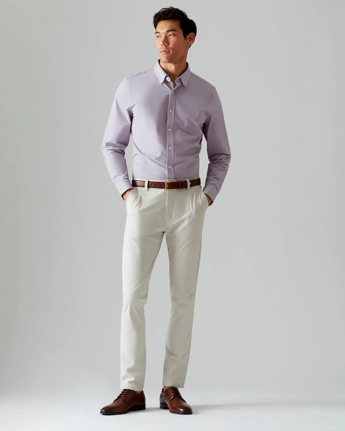 Rhone Men's Commuter Shirt, Performance Dress Shirts for Men, Machine Washable, Wrinkle Resistant, Slim Fit Button Down Shirt