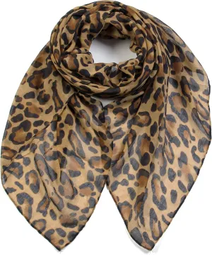 Scarfand's Leopard Print Fashion Scarves Versatile Shawl & Wraps