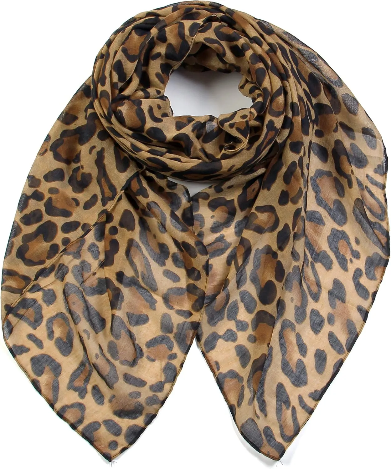 Scarfand's Leopard Print Fashion Scarves Versatile Shawl & Wraps