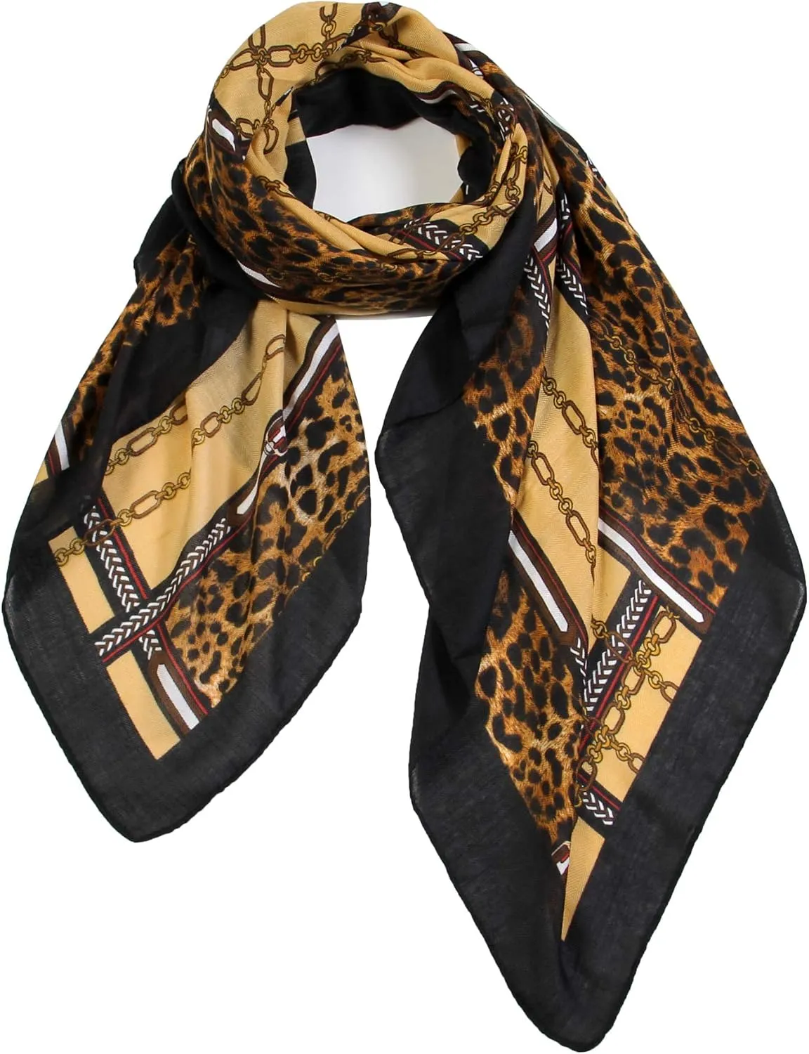 Scarfand's Leopard Print Fashion Scarves Versatile Shawl & Wraps