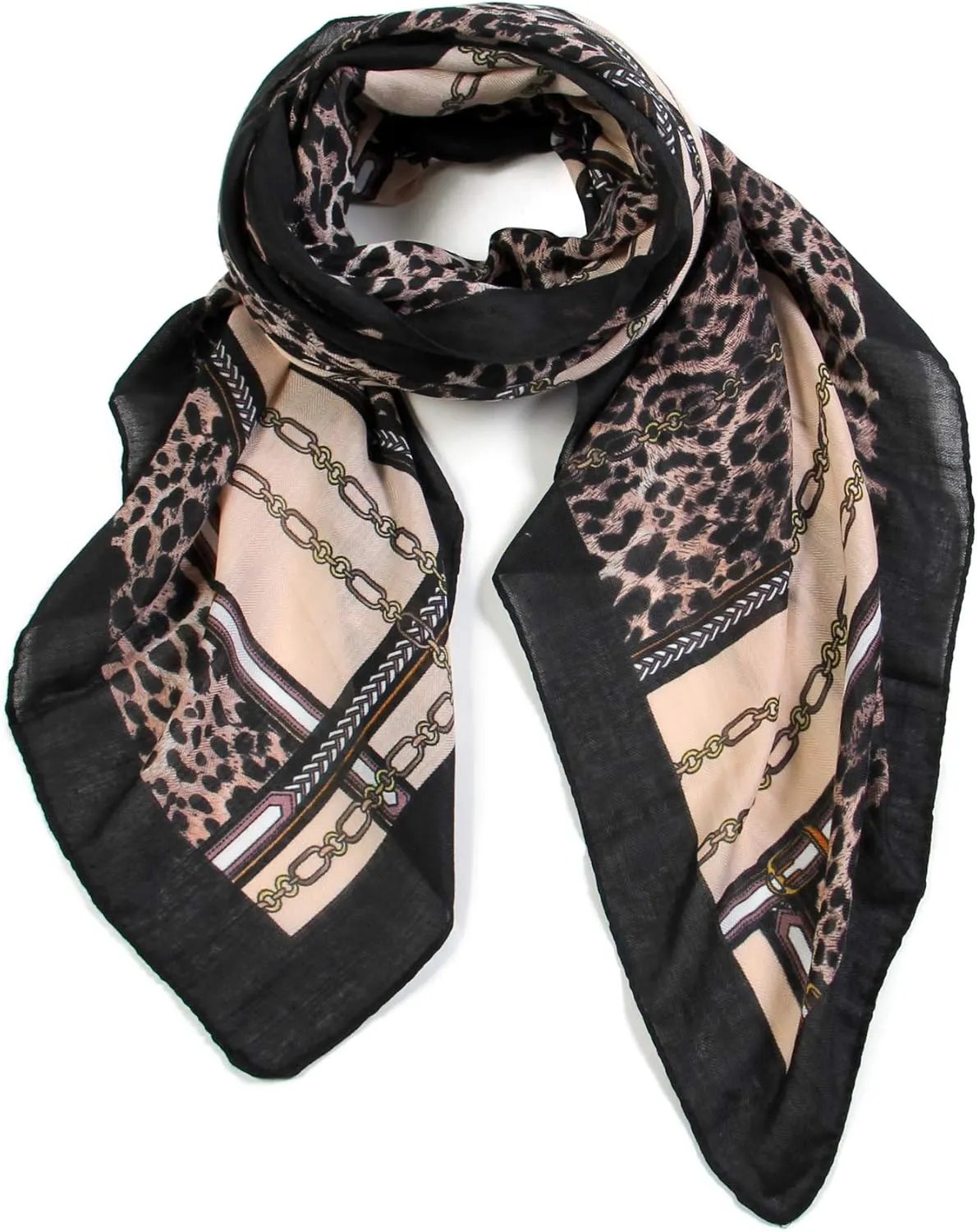 Scarfand's Leopard Print Fashion Scarves Versatile Shawl & Wraps