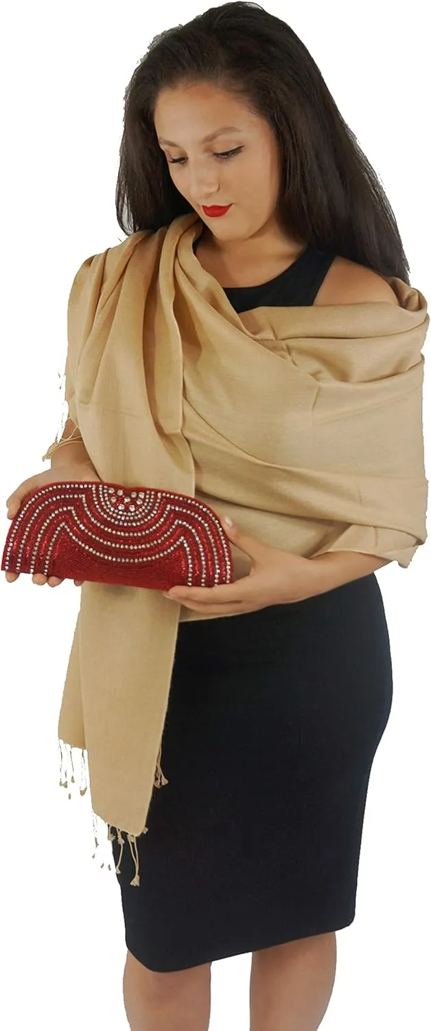 Shawl Wraps for Women – Luxurious Wrap Pashmina Scarf –Ultra Soft Warm Shawl Silk-Scarf- blanket-poncho-mens scarf - Pashmina