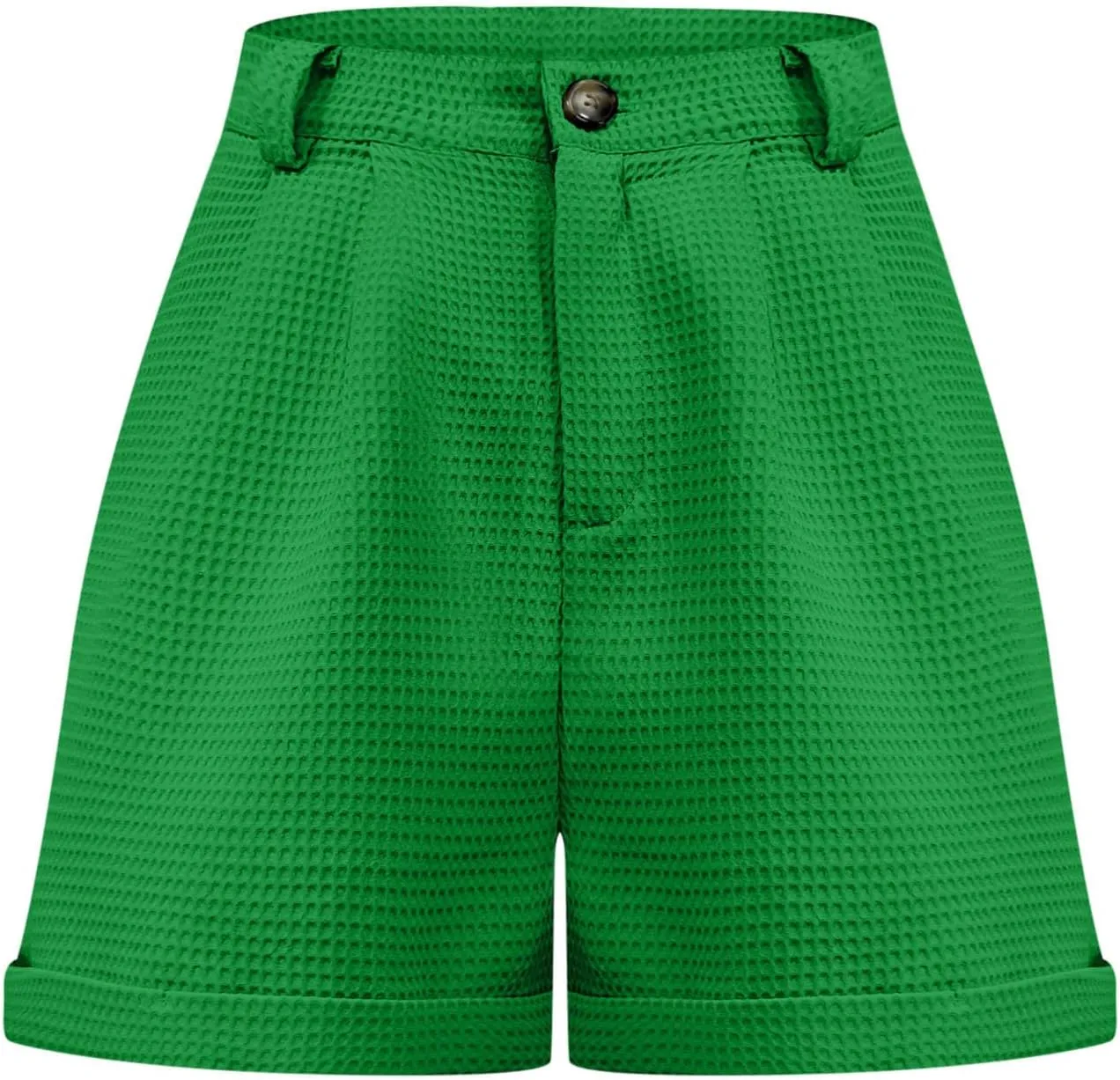 Shorts for Women Trendy Summer High Waisted Button Solid A-Line Shorts Dressy Casual Work Versatile Cute Comfy Shorts