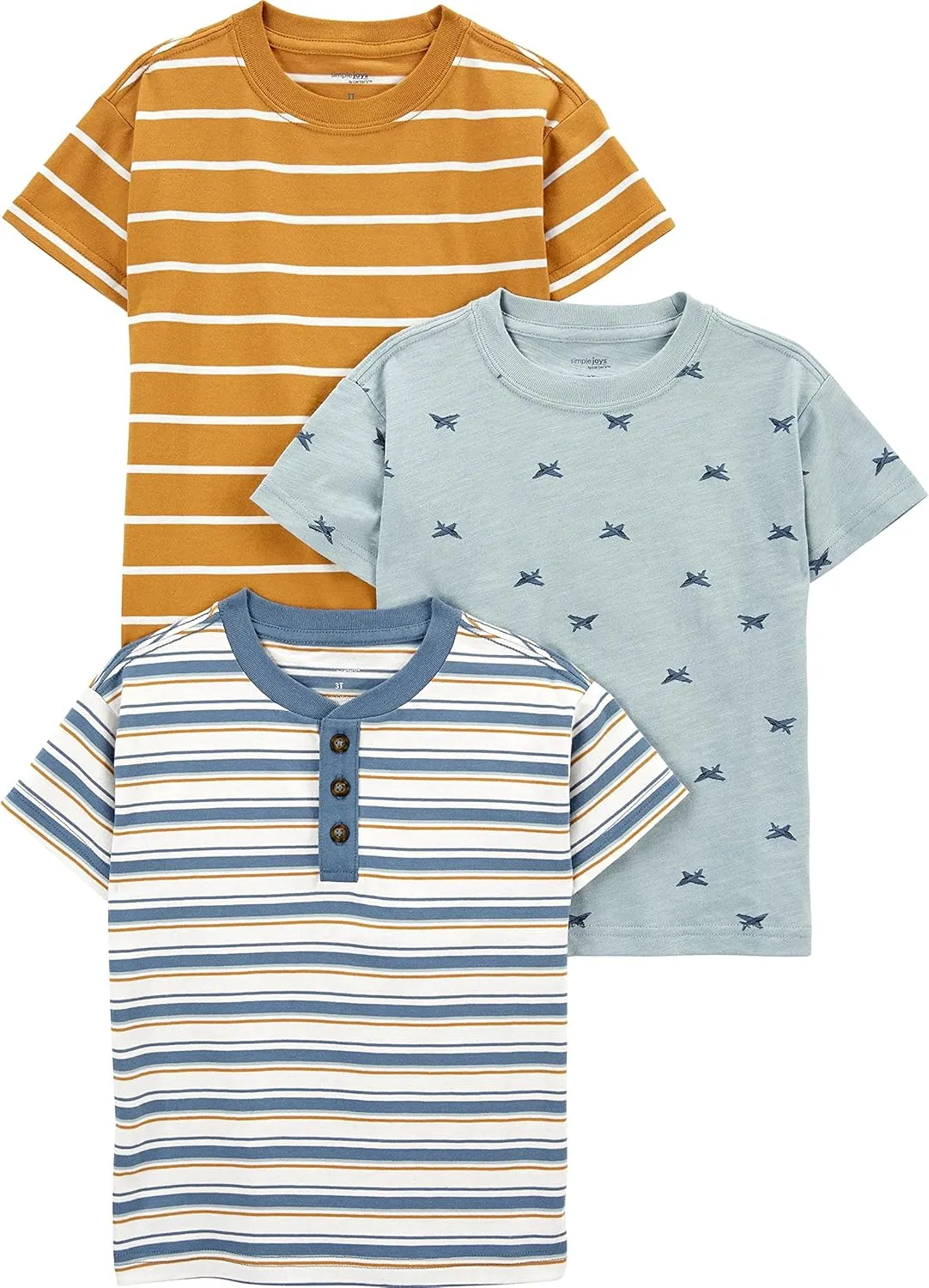 Simple Joys by Carter's Baby Boys' 3-Pack Short-Sleeve Tee Shirts