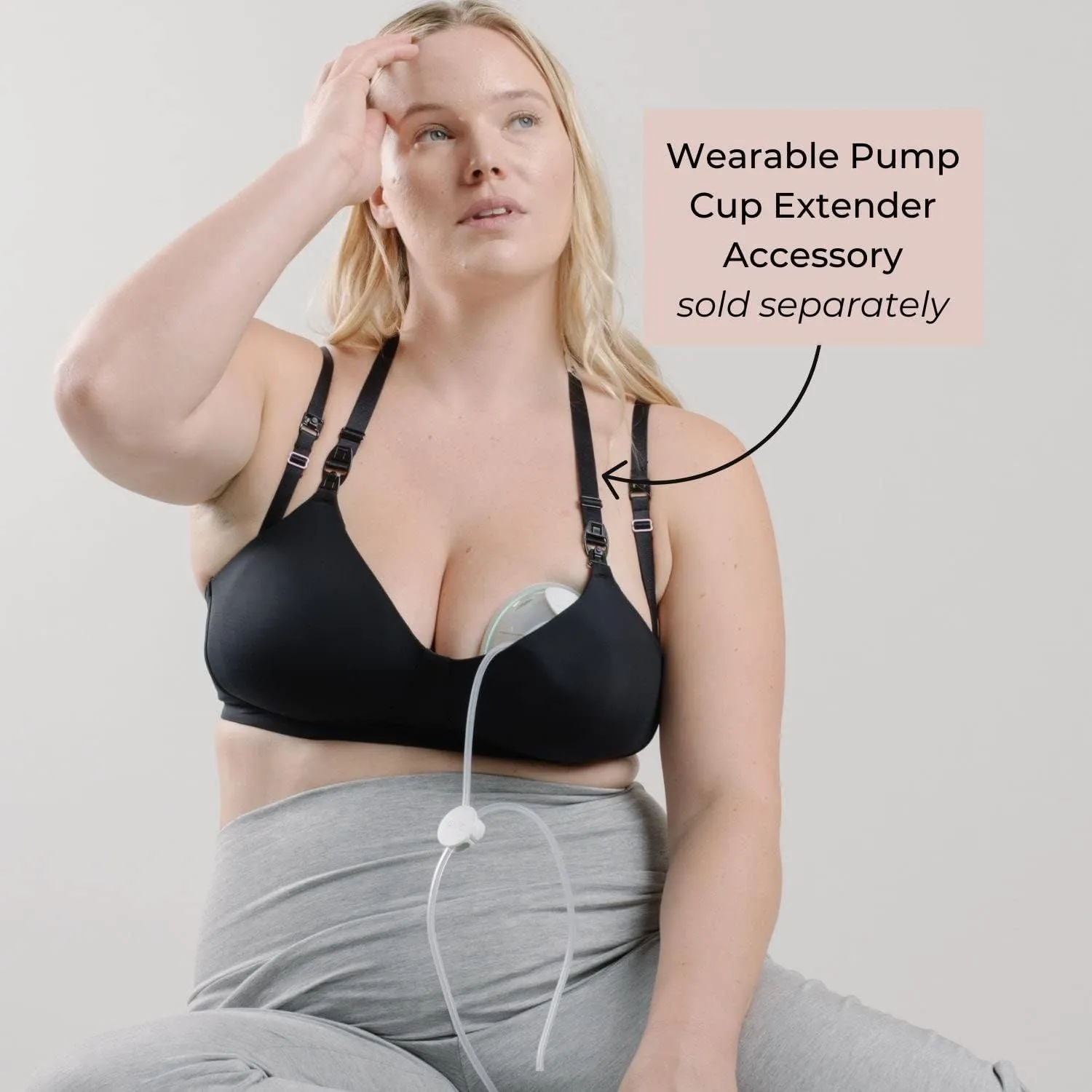 Simple Wishes Maternity, Nursing & Wire Free T-Shirt Bra |Wearable Pump Bra