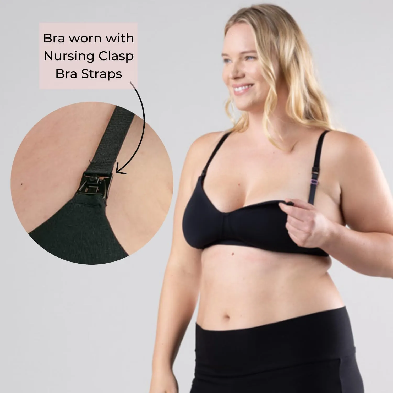 Simple Wishes Maternity, Nursing & Wire Free T-Shirt Bra |Wearable Pump Bra