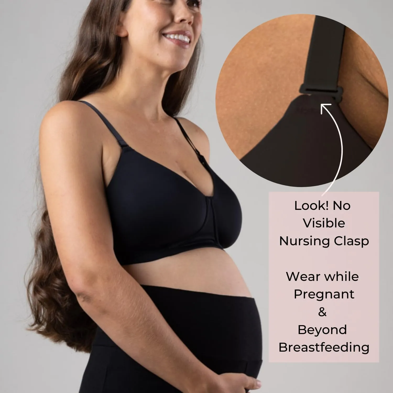 Simple Wishes Maternity, Nursing & Wire Free T-Shirt Bra |Wearable Pump Bra