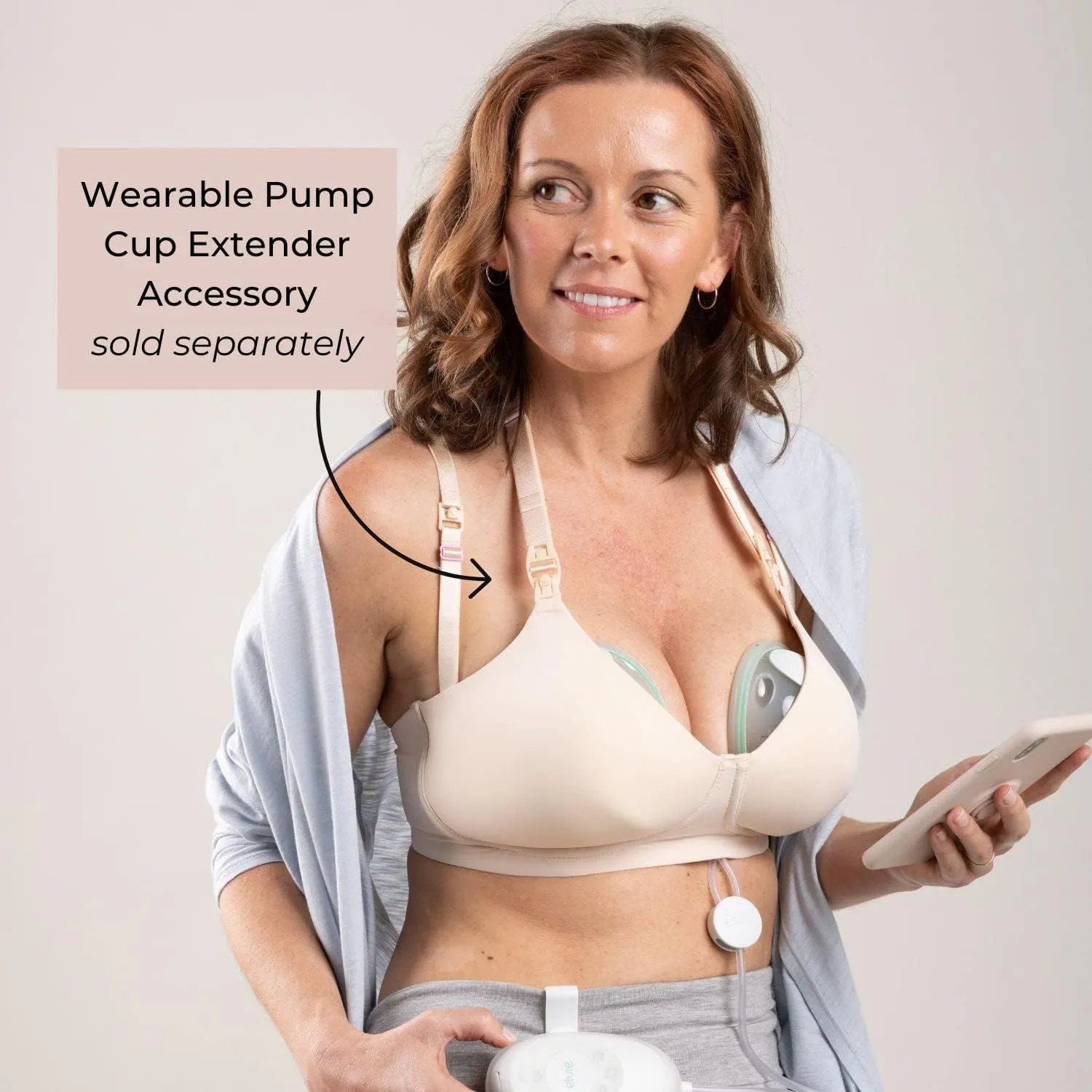 Simple Wishes Maternity, Nursing & Wire Free T-Shirt Bra |Wearable Pump Bra