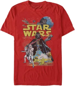 STAR WARS Men's Rebel Classic Graphic T-Shirt