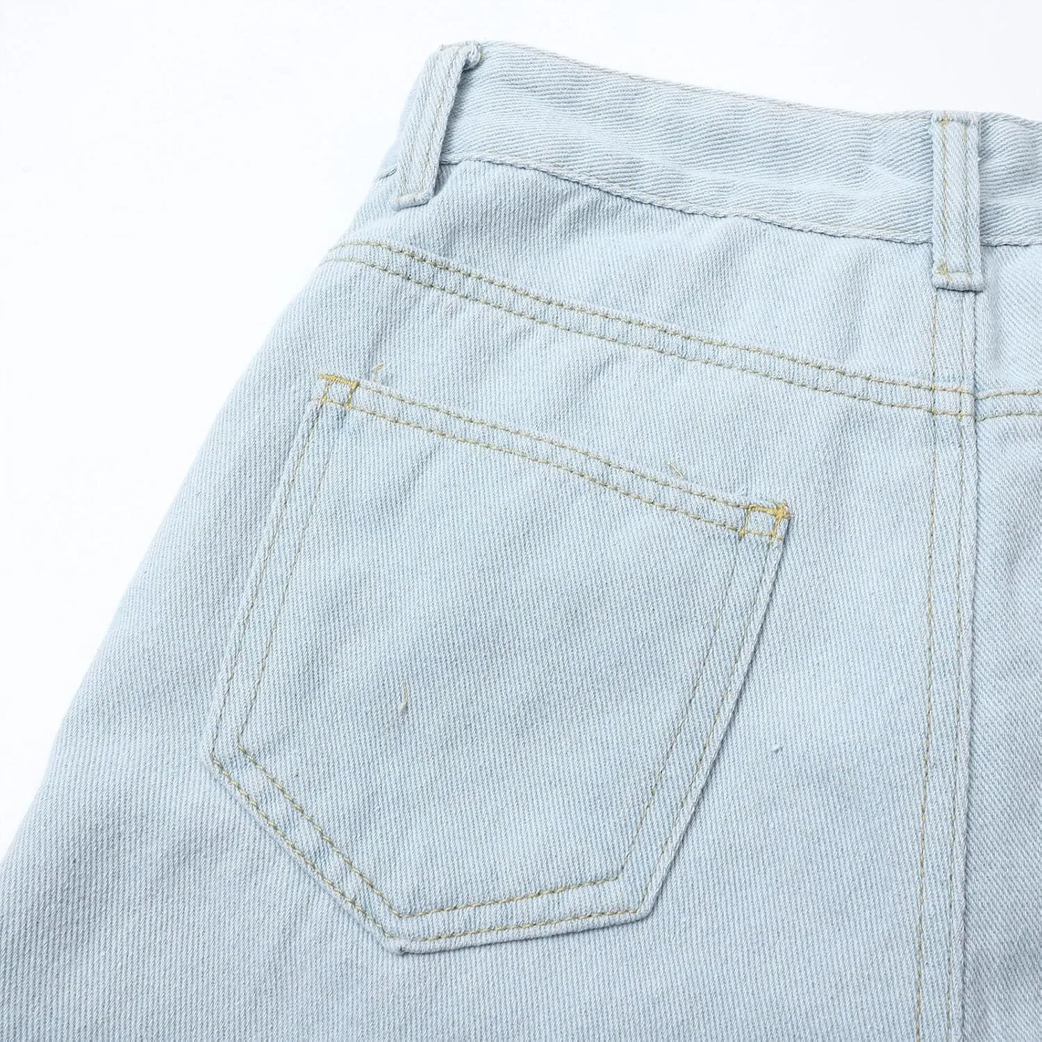Sweatpant Wide Leg Pants for Women's High Waisted with Pockets Sweatpants That Look Like Jeans, Boyfriend Jeans